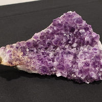 Amethyst Cluster, Cracked Geode Piece - Dark Purple