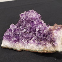 Amethyst Cluster, Cracked Geode Piece - Dark Purple