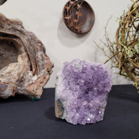 Amethyst Cutbase - Self Standing Amethyst Druzy Cluster