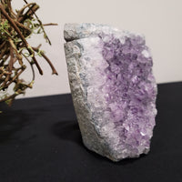 Amethyst Cutbase - Self Standing Amethyst Druzy Cluster - Light Purple