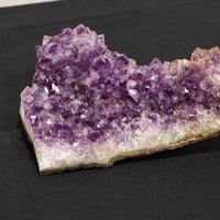 Amethyst Cluster, Cracked Geode Piece - Dark Purple