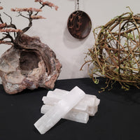 Selenite Crystal Wands - Raw Form - 4 Inches