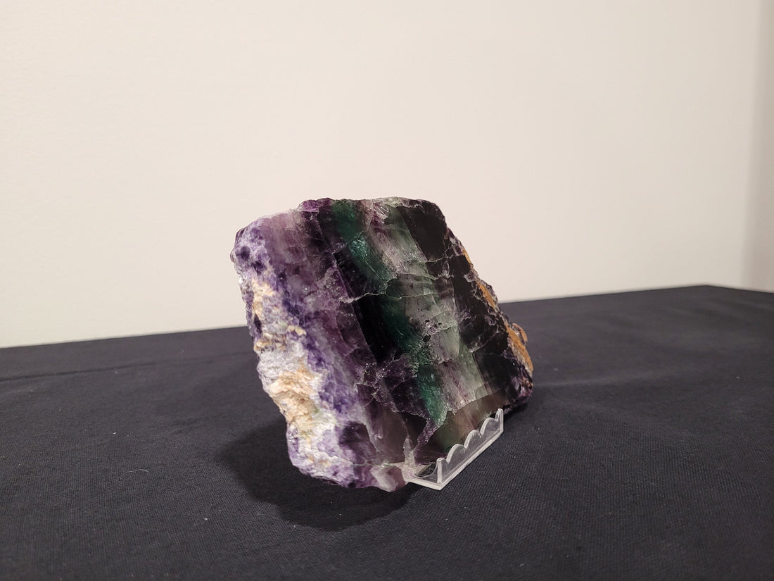 Rainbow Fluorite Slab with Stand