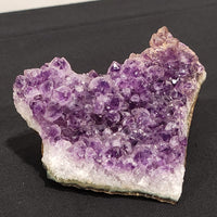 Amethyst Cluster, Cracked Geode Piece - Dark Purple