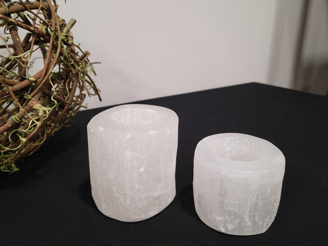 Selenite - Tealight Candle Holder