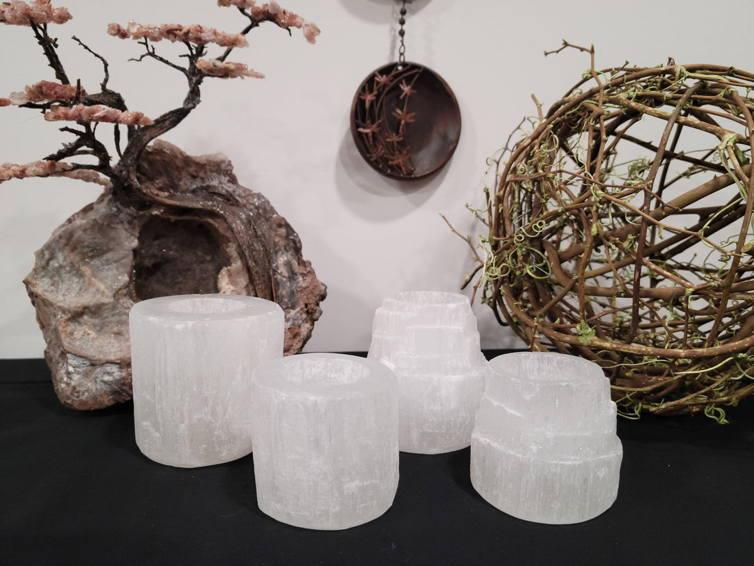 Selenite - Tealight Candle Holder