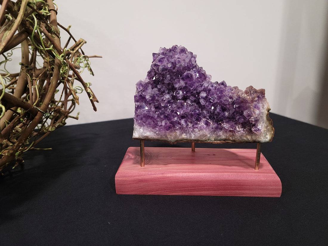 Handmade Wooden Stand For Displaying Crystals, Geodes, Pictures, Or Memorabilia